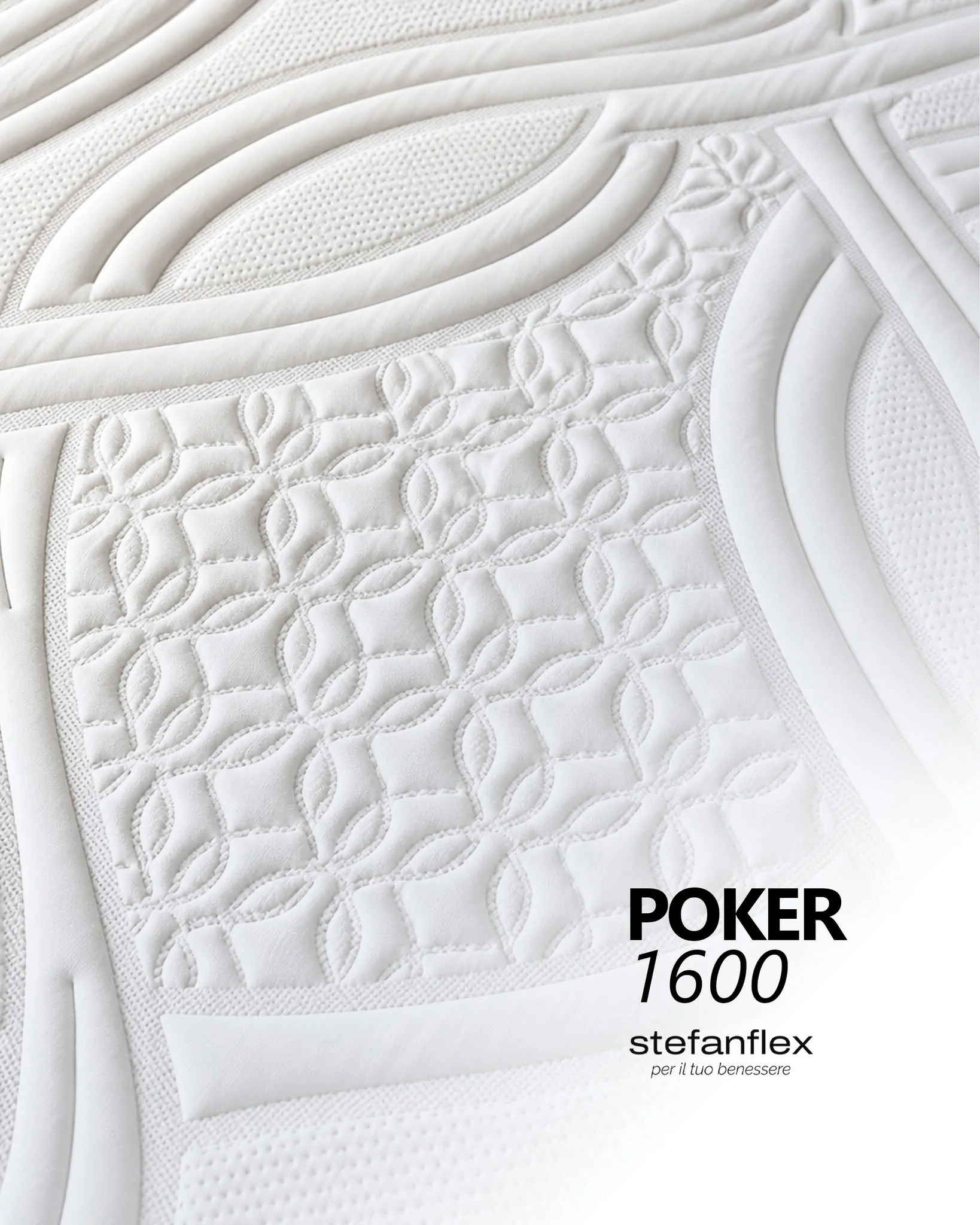 Dettaglio del tessuto trapuntato Poker 1600